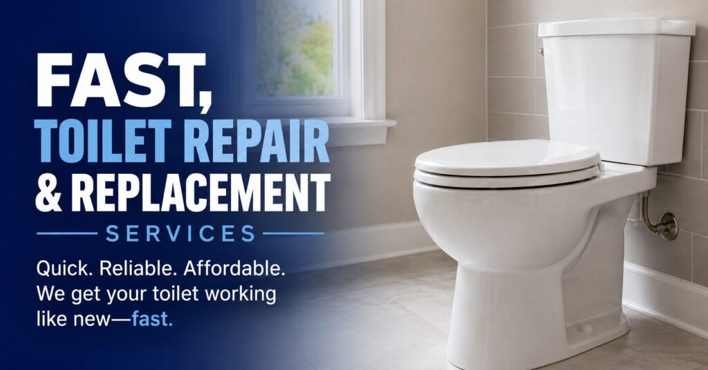 Professional toilet repair and replacement services on the Treasure Coast FL
