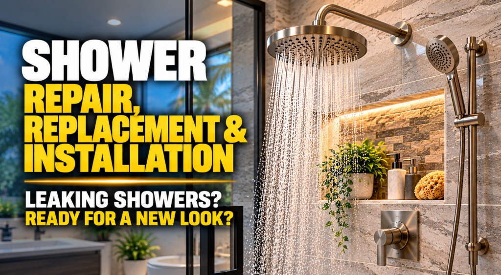 Shower Repair, Replacement and Installation Services